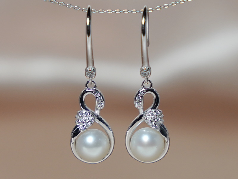 ezüst fülbevaló – hattyúk